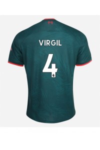 Liverpool Virgil van Dijk #4 Voetbaltruitje 3e tenue 2022-23 Korte Mouw